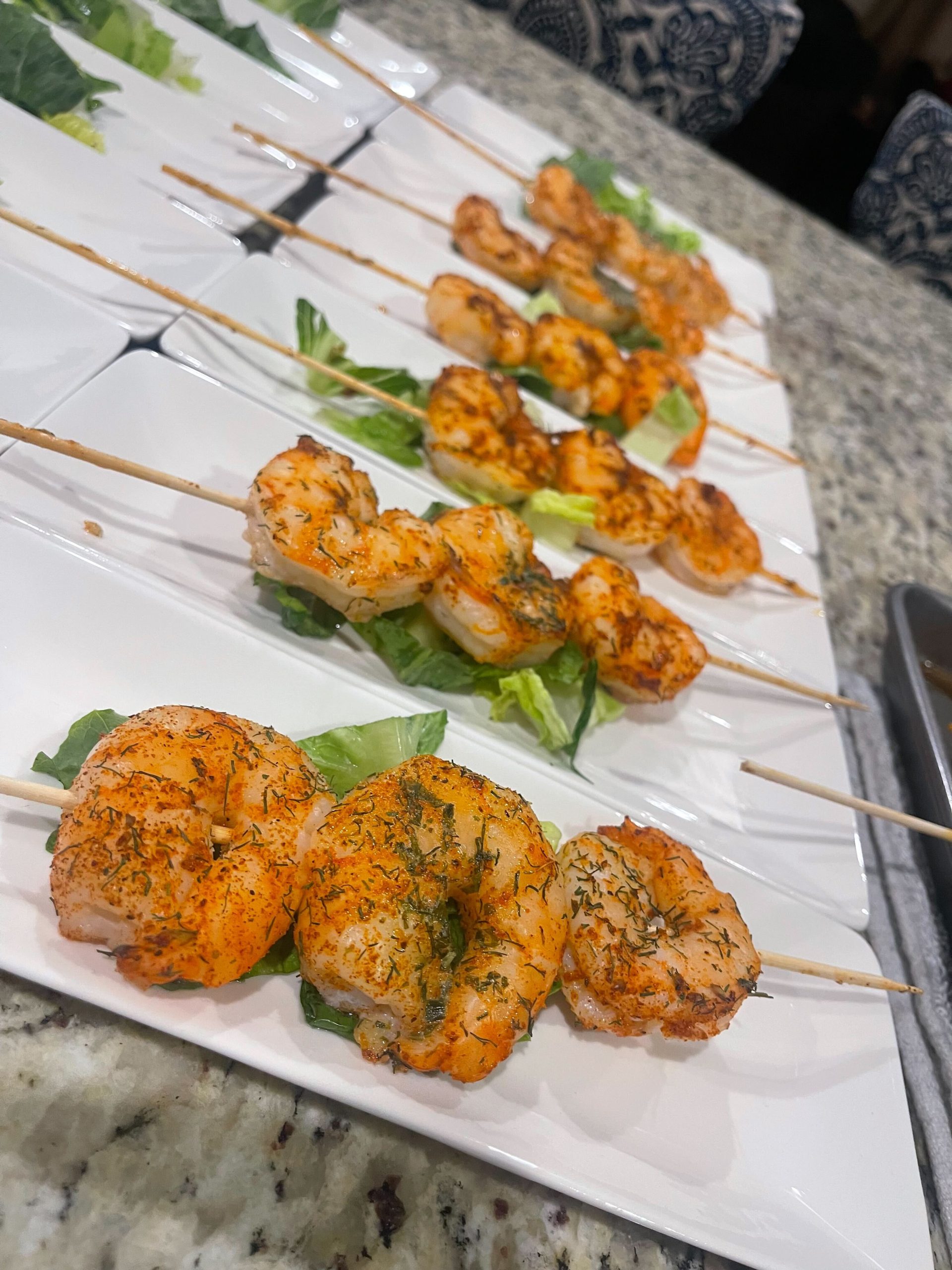 Shrimp cooked by ELO.